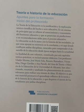 Teoría e historia de la educación : apuntes par...