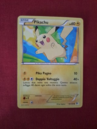 Carta Pokemon Base Pikachu PV60