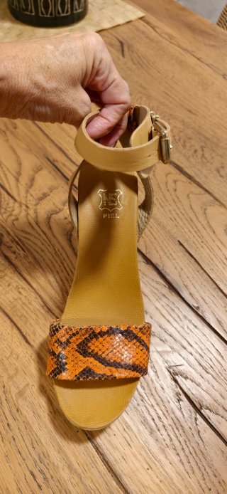 Sandalias Massimo Dutti Piel Serpiente