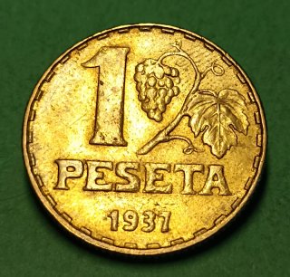 Peseta 1937.