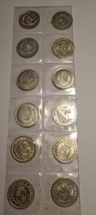 12 Medallas Conmemorativas Región de Murcia