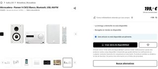 Microcadena Pioneer CM32BT + Tocadiscos ION Pure L