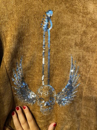 Blazer marrón con detalle trasero