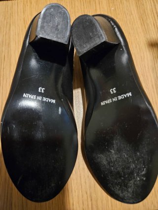Zapatos de tacón flamenca negros,  número 33