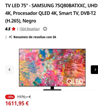 Samsung QLED 75 Q80B
