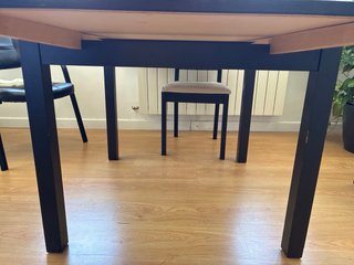 Mesa extensible Wengue 90x90(170) + 4 sillas