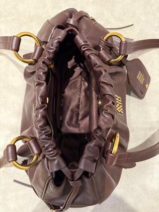 Borsa Miu Miu Joie in pelle nappa marrone Archivio 2006