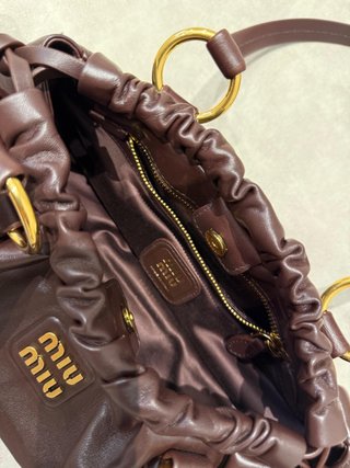 Borsa Miu Miu Joie in pelle nappa marrone Archivio 2006