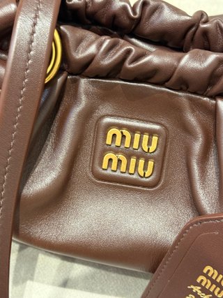 Borsa Miu Miu Joie in pelle nappa marrone Archivio 2006