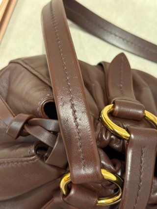 Borsa Miu Miu Joie in pelle nappa marrone Archivio 2006