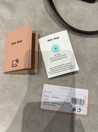Borsa Miu Miu Joie in pelle nappa marrone Archivio 2006