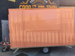 Food Truck Remolque Naranja