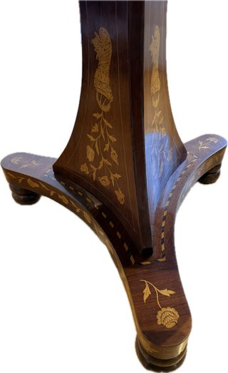 Premium Mesa redonda diseño antique madera