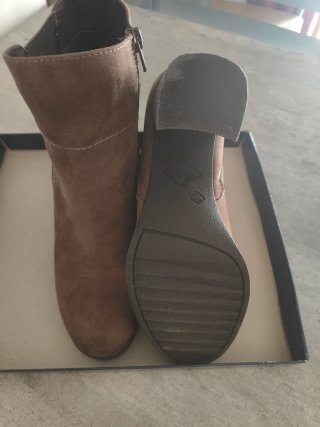 Stivaletti donna marroni con tacco 8 cm