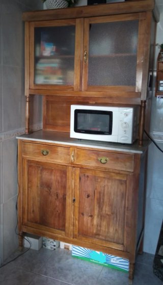 Mueble de cocina madera con encimera