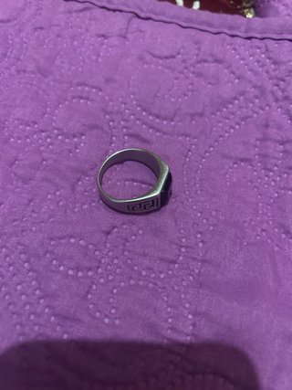 Anillo de hombre plata y negro