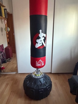 HOMCOM Saco Boxeo Pie 80cm Adultos