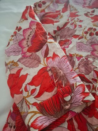 Vestido midi vuelo Zara estampado floral