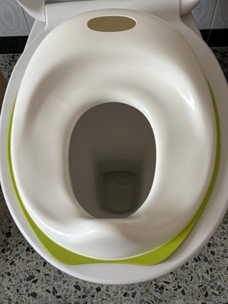 Reductor WC infantil blanco y verde