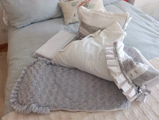 Saco capazo y bolsa bebé hecho a mano