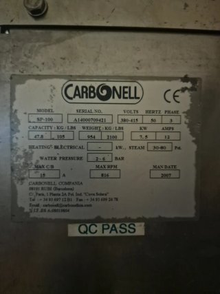 Lavadora Carbonell 45kg SP-100