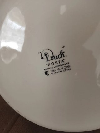 Ensaladera Vintage Carruaje Porcelana