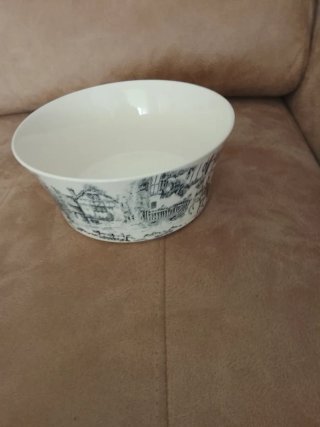 Ensaladera Vintage Carruaje Porcelana