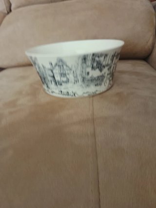 Ensaladera Vintage Carruaje Porcelana