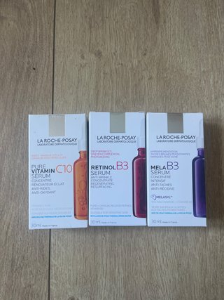 3 Sérums La Roche-Posay (C10, Retinol B3, Mela B3)