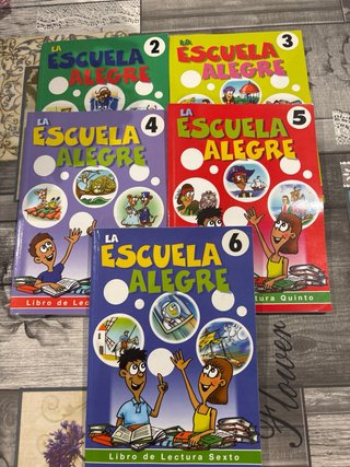 Libros de Lectura La Escuela Alegre (2, 3, 4, 5,6