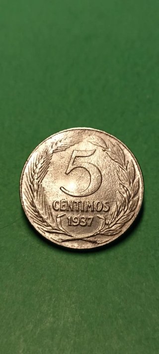 5 Céntimos 1937.