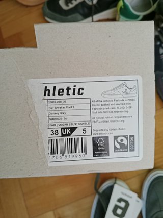 Zapatillas Ethletic veganas T38 nuevas