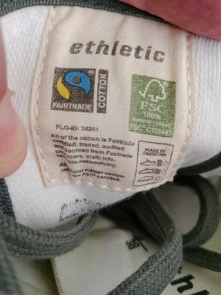 Zapatillas Ethletic veganas T38 nuevas
