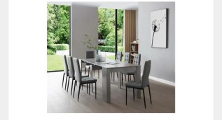 Mesa extensible color piedra