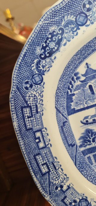 Fuente inglesa Davenport Willow Pattern