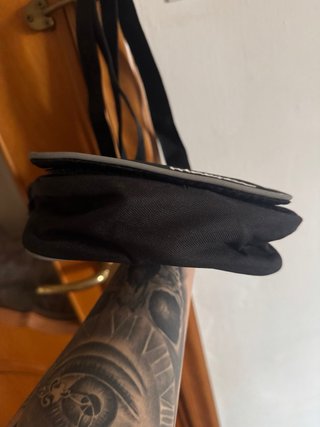 Tracolla Macron nera uomo