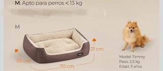 Feandrea Cama para Perros, Sofá Cama para Mascotas