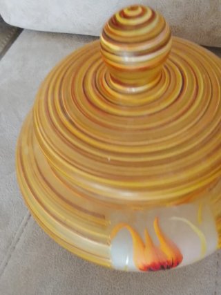 Tibor antiguo de cristal