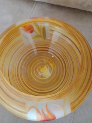 Tibor antiguo de cristal