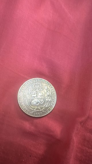 Moneda Plata 1 Sol Perú 1869 pormas de 60 euros