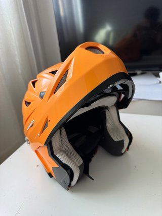 Casco Ciclismo TUZO Flip Up Naranja