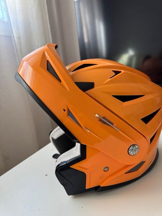 Casco Ciclismo TUZO Flip Up Naranja