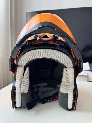 Casco Ciclismo TUZO Flip Up Naranja