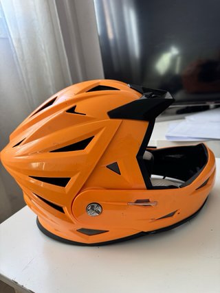 Casco Ciclismo TUZO Flip Up Naranja