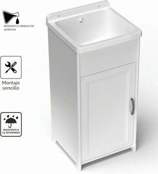 Adventa Mueble exterior para lavadero de resina