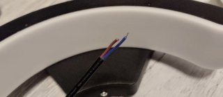 Lámpara LED Moderna Negra y Blanca