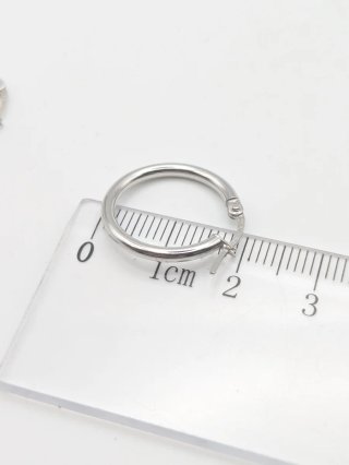 Pendientes Aro Oro Blanco 18k