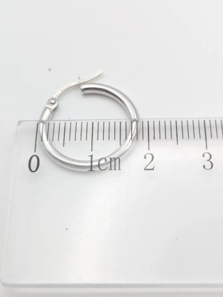 Pendientes Aro Oro Blanco 18k
