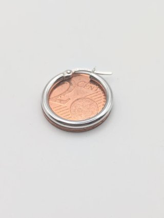 Pendientes Aro Oro Blanco 18k