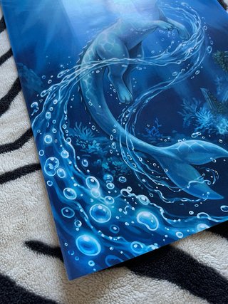 Pokémon Vaporeon TCG Art Style A3 Poster Decor